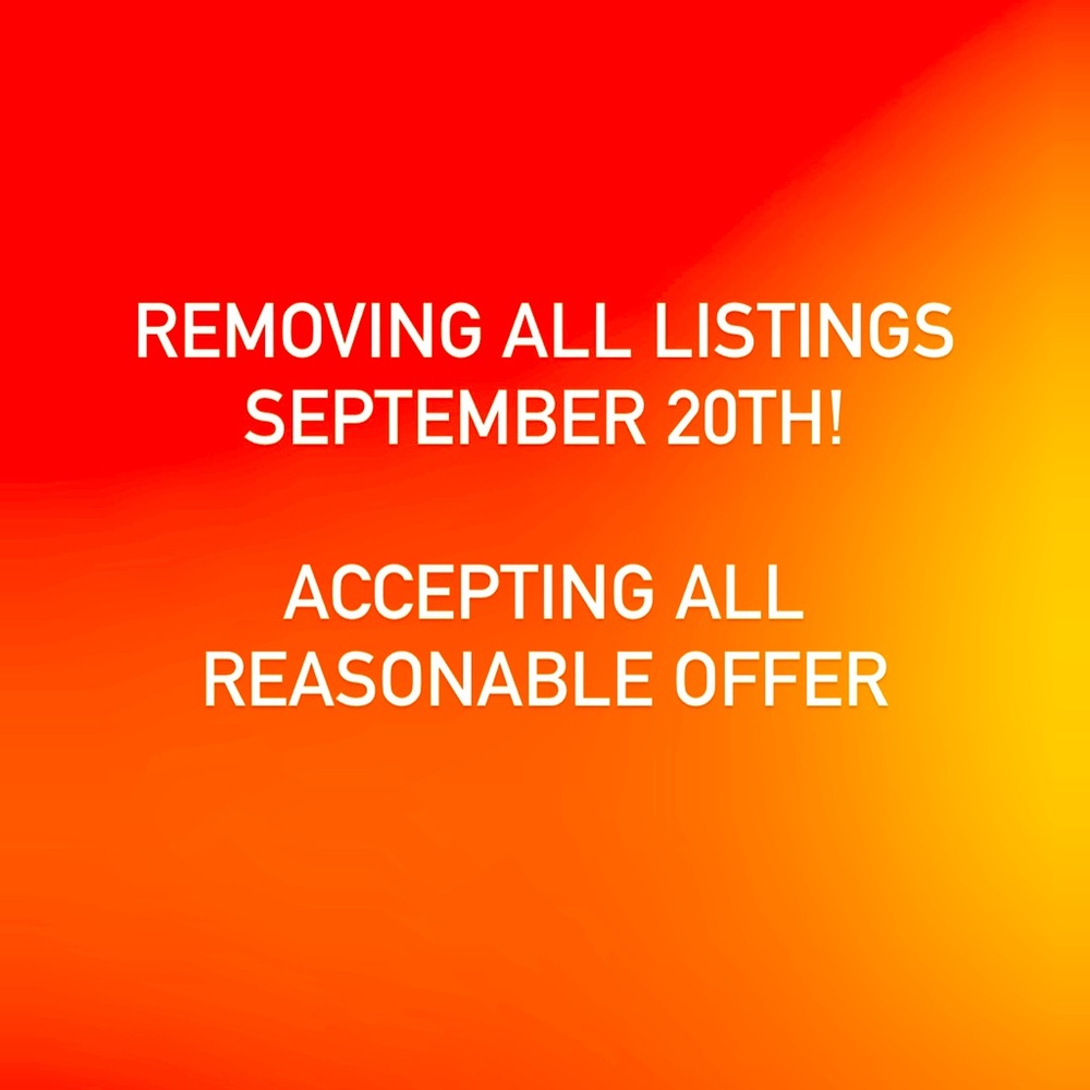 Accepting reasonable offers!